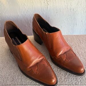 Vintage Amanda Smith “957 Ranger” Leather Ankle Cowboy Boots